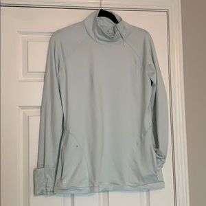 Light blue athleta running pullover
